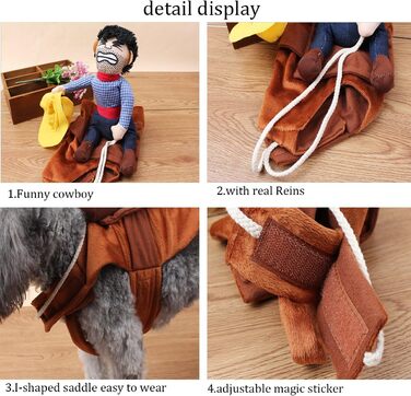 Костюм для собаки Ковбойський стиль: теплий, зручний набір для фотосесій та святкування, XL