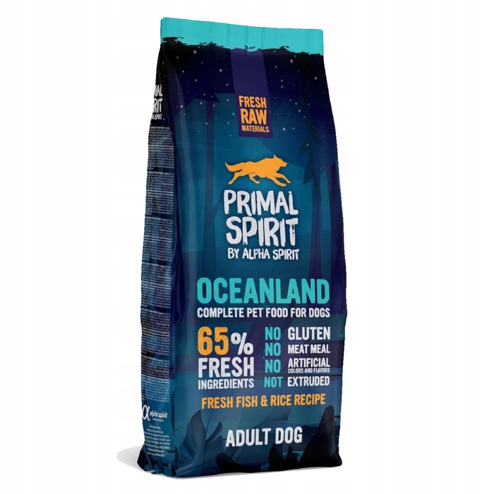 Сухий корм для собак з алергією Primal Spirit Oceanland, риба, 12 кг