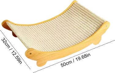 Крісло-лежанка для котів з сизалю | Клімат для котів | Місце для відпочинку та дряпання | Зносостійке ліжко-килимок для котів | Переносне котяче ліжко-гніздо