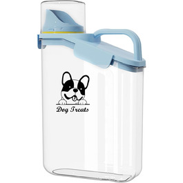 Контейнер для корму для собак 2.8L, водонепроникний, BPA-free, прозорий, зелений