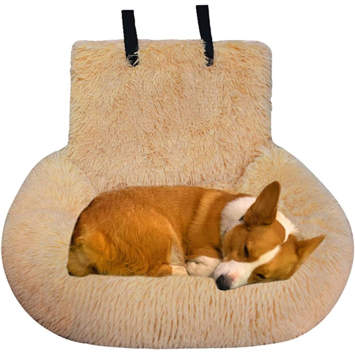Автоматизоване ліжко для собак Autoitz: знімне, безпечне, тепле, для домашнього використання та в автомобілі (персиковий, S)