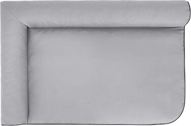 Крісло-ліжко для собак та котів, крісло для домашніх тварин, лежанка для собак, матрац для собак, лежанка для котів, крісло-софа для тварин (XL, 100x66 см, сірий Оксфорд)