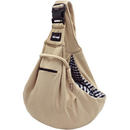 NATUYA Сумка-переноска для собак та котів, бавовняна, бежева, для прогулянок та подорожей