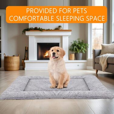 Килимок для собак Fauschig, 70 x 93 см, миючий, з неслизьким дном для собак, котів та інших тварин (Сірий)