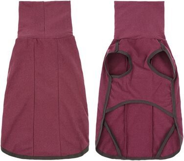 Теплий зимовий халат-жилет для собак великих порід, вітронепроникний, червоний, 3XL