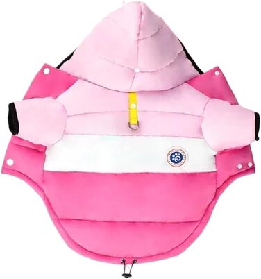 Зимова куртка для собак, бавовна, теплий одяг для домашніх тварин, курточка для цуценят та собак середніх та маленьких порід, котів, чихуахуа, бульдога, мальтійця (колір: помаранчевий, розмір: M)