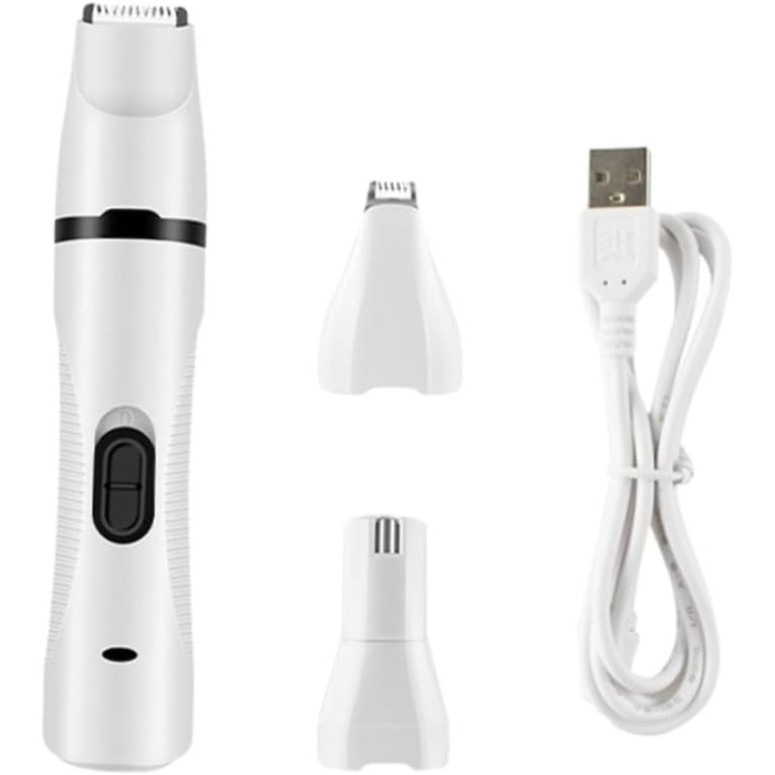 Електричний триммер для шерсті тварин Kisangel для собак та котів, USB, тихий, з безпечним ножем, для догляду та подорожей