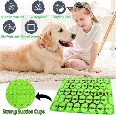 Силіконова килимок-іграшка для собак Femont, повільне годування, антистрес, для сухого та вологого корму