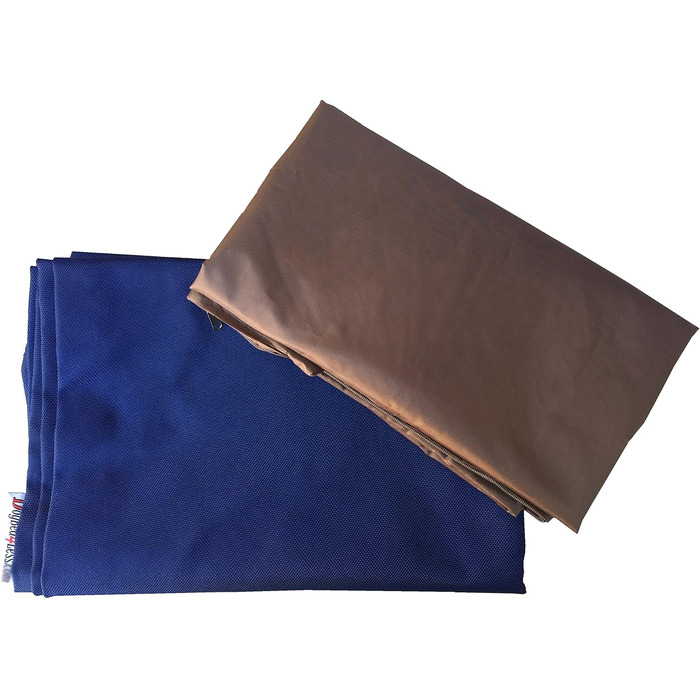 Лежанка для собак з Memory Foam - водонепроникний вкладиш, знімна наволочка, 2 розміри, 12 кольорів. Розмір M (34'X27'X3'), 2 шт. Розмір L (34'X27'X3', 1680 Ballistic Blue)