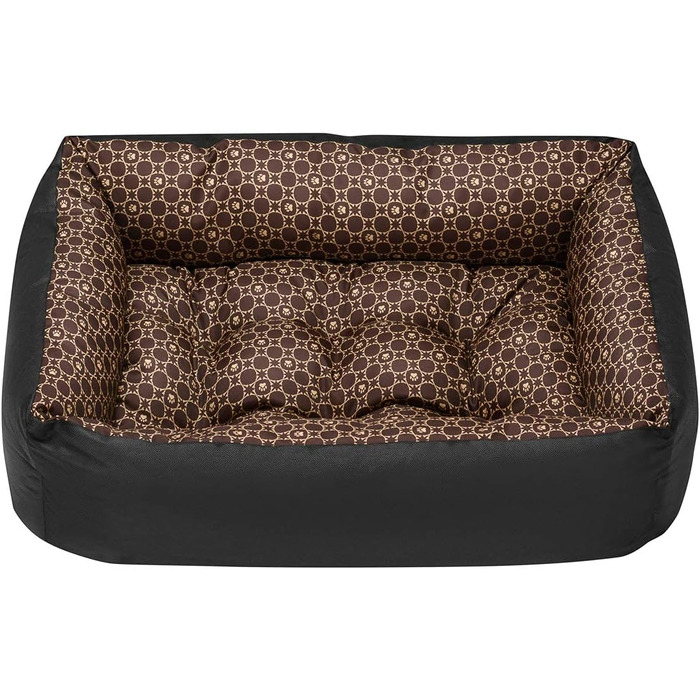 Льожа для собак Louis Braun, 70x55 см, чорний та сірий, M, для малих, середніх та великих собак, миється