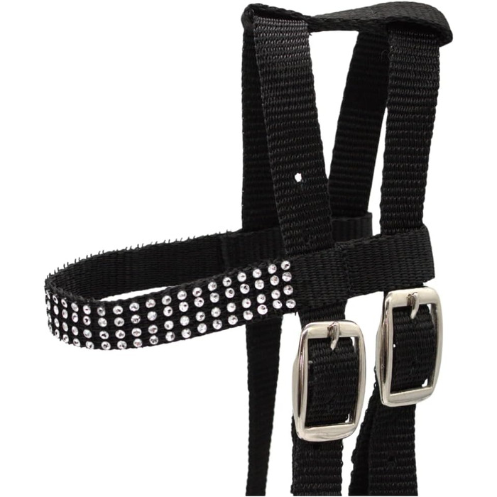 Сбруя 'Lotty' для іграшкових та дерев'яних коней PFIFF 103126, іграшкова тренса, універсальний розмір (чорний)