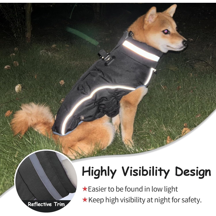 Водонепроникний теплий зимовий одяг для собак - куртка-жилет для цуценят та малих собак, червоний, розмір M (чорний, XL)