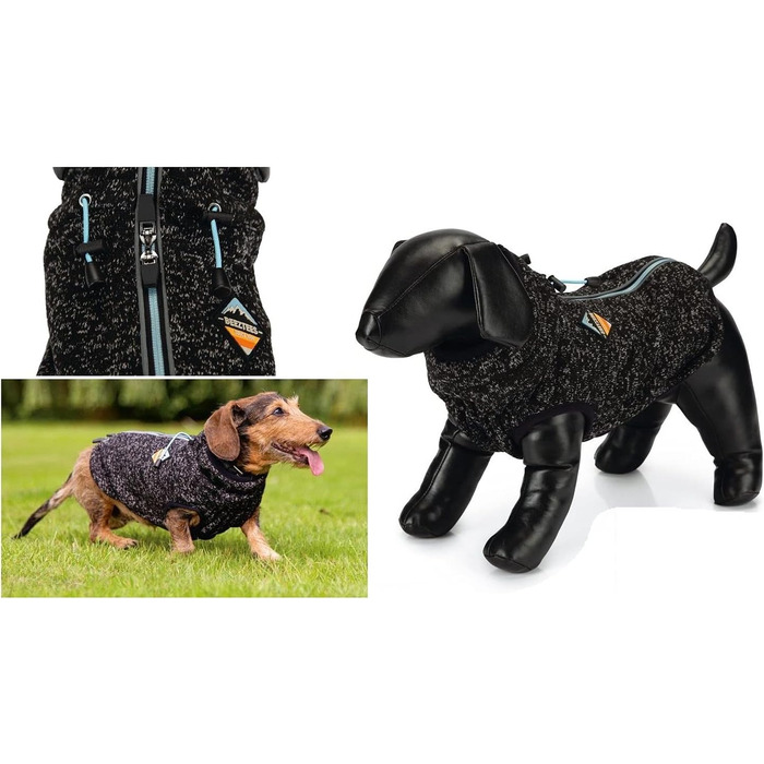 Светр для собак BZ DOG Celia, темно-сірий, 32 см