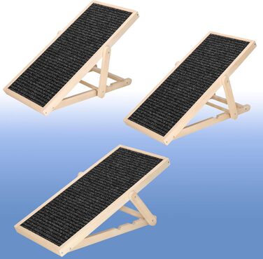 Дерев'яна рамка для собак, регульована висота, чорний колір, 78 см. Ідеально для маленьких собак.