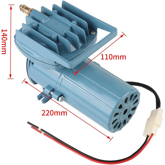 Акваріумний повітряний насос DC 12V 35W для гідропоніки та акваріума, мікропухирці, аератор для води