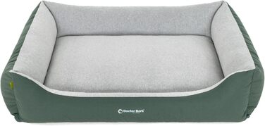 Крісло-лежанка для собак Doctor Bark GreenLabel XL (110x85 см) - Зелене, миється, з м'якого флусу
