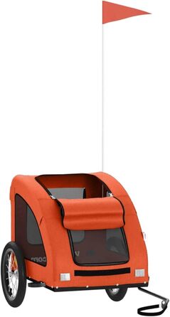 Трансформер для собак з металевим каркасом, Oxford-тканина, PVC-дах, вантажопідйомність до 45 кг, Оранжевий, Model93956