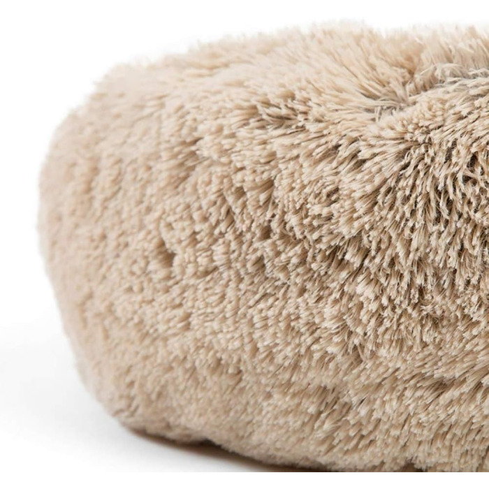 Кругле ліжко для домашніх тварин Maran Deluxe: зручне, м'яке, миється, для котів та собак, 70x70x18 см