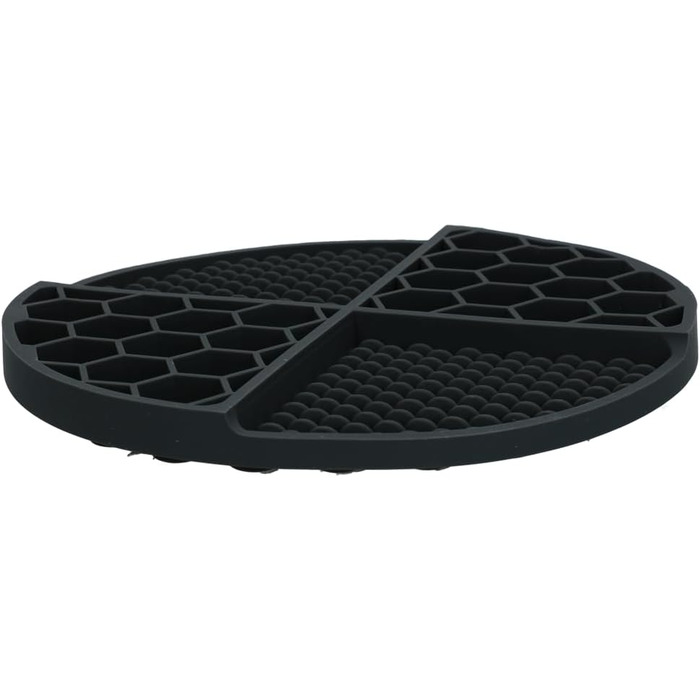 Килимок для собак - годівниця для повільного годування, силікон, 21 см, зелений (сірий)