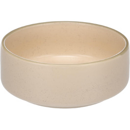 Миска для собак з кераміки велика, 1,5 л, кругла, бежева, Flamingo Weiß