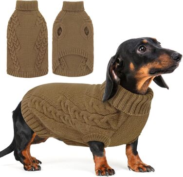 Нашийник для собак AOFITEE, XS, Колір: Коричневий