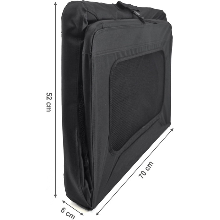 Складана переносна клітка для собак, 70x52x50 см, чорна. Клітка-переноска для автомобіля, 5 вікон