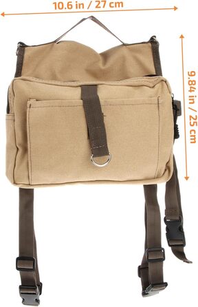 Сумка для собак Gatuida: хакі, для середніх та великих собак, регульована, 2 кишені, для подорожей та кемпінгу