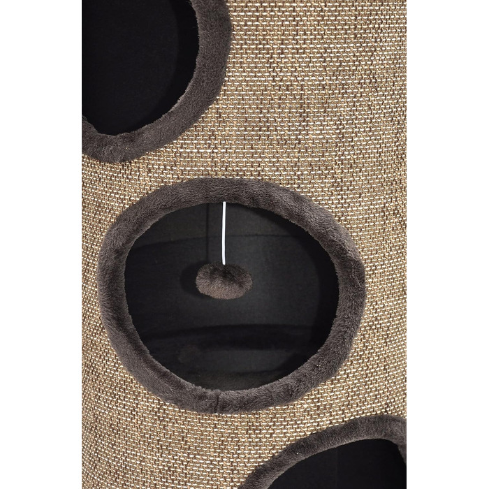 Котячий будиночок-крісло Nanook для великих котів XXL, крізь-будиночок, крізь-будиночок, котячий крізь-будиночок Simba, 105 см, коричневий