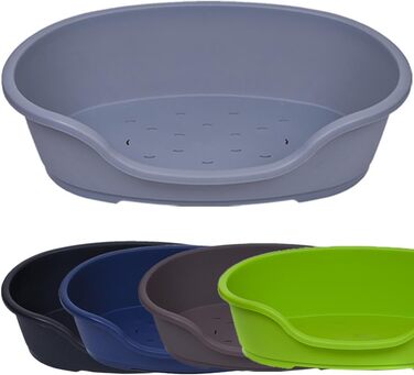 Корзина для собак Adena, пластикова, сірого кольору, 110 см