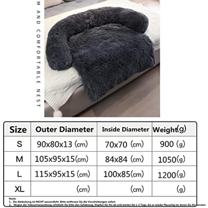 М'яка підстилка для собак та котів, підстилка-лежанка для собак, лежанка для котів, підстилка в переноску, розмір M, темно-сірий колір