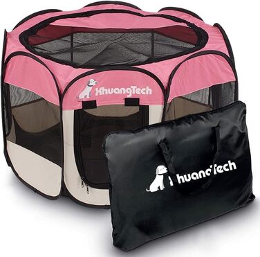 Клітка-манеж для собак та котів XianghuangTechnology, м'яка тканина, портативна, складана, для дому та вулиці