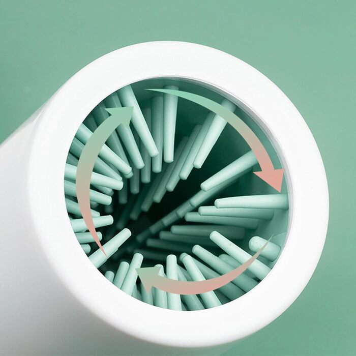 Машина для миття лап собак - очищувач лап від бруду, зелений, великий