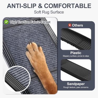 Рампа для собак Lange: складана, портативна, з антиковзким покриттям, до 113 кг, для авто, SUV та вантажівок