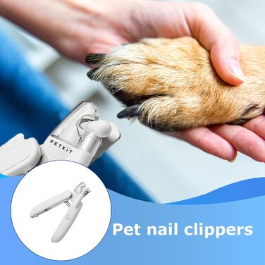 Набір для стрижки кігтів тварин з підсвічуванням LED | Тример для кігтів цуценят, котів та собак | Догляд вдома, у подорожах, на природі