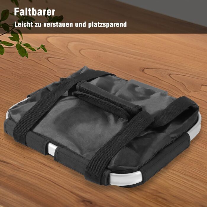 Складаний водонепроникний кошик на кермо велосипеда Pynhoklm, 20L, з аксесуарами. Підходить для покупок, пікніків та повсякденного використання