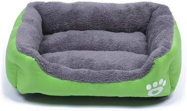 Крісло-ліжко для собак, лежанка для собак, зелена, квадратна (L)