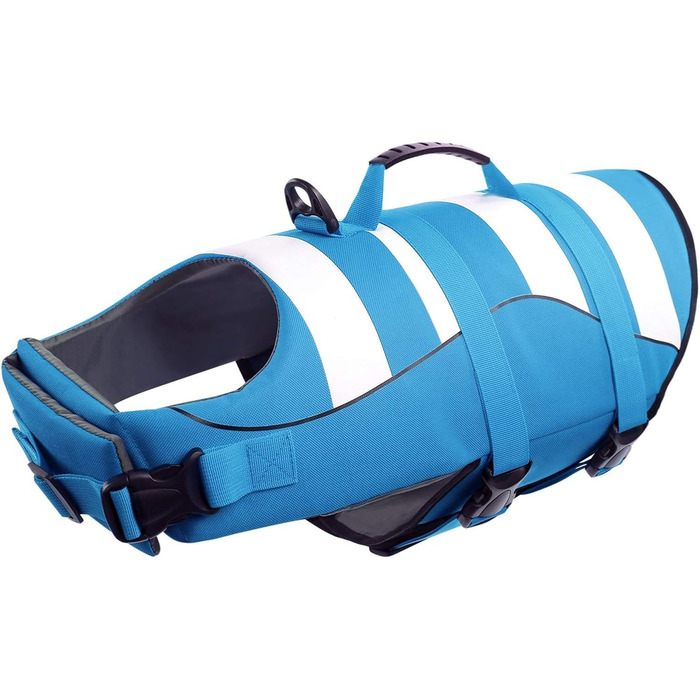 Спасальний жилет для собак ASENKU, XXL, блакитний: для німецької вижли, чихуахуа, лабрадора