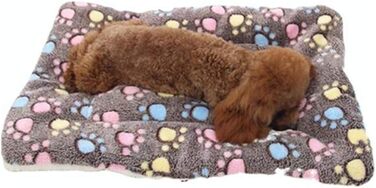 М'який теплий плед для собак та котів з фланелі, Coffee, 69 x 52 см