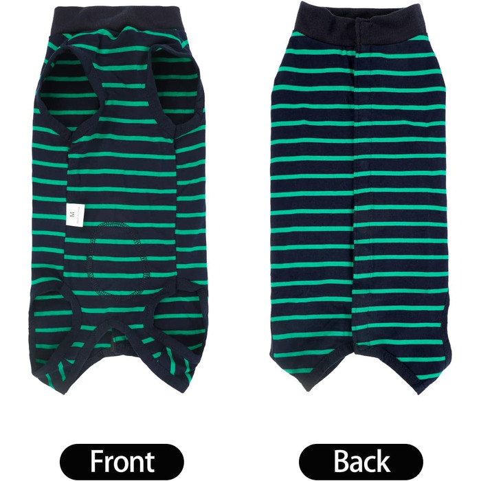 Комбінезон для собак, дихаючий, для захисту післяопераційних ран, альтернатива конусу, без шнура, післяопераційний (XXL, 1 шт., зелений)