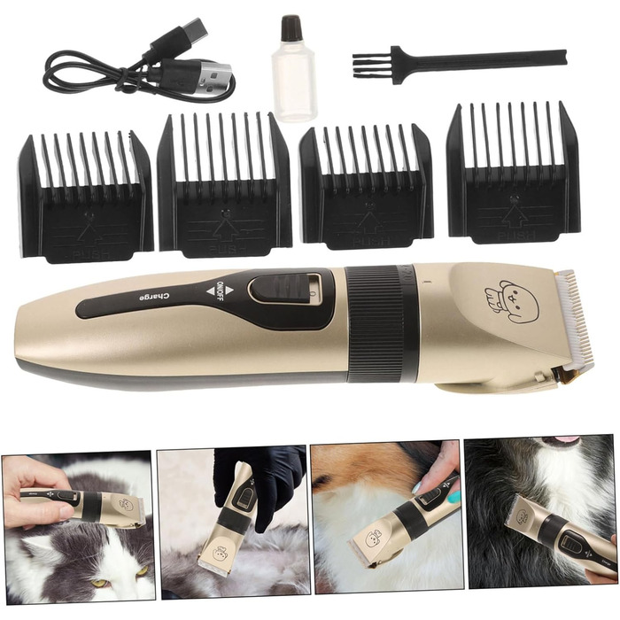 Електрична машинка для стрижки тварин UKCOCO - тиха, ергономічна, з довговічними клинками