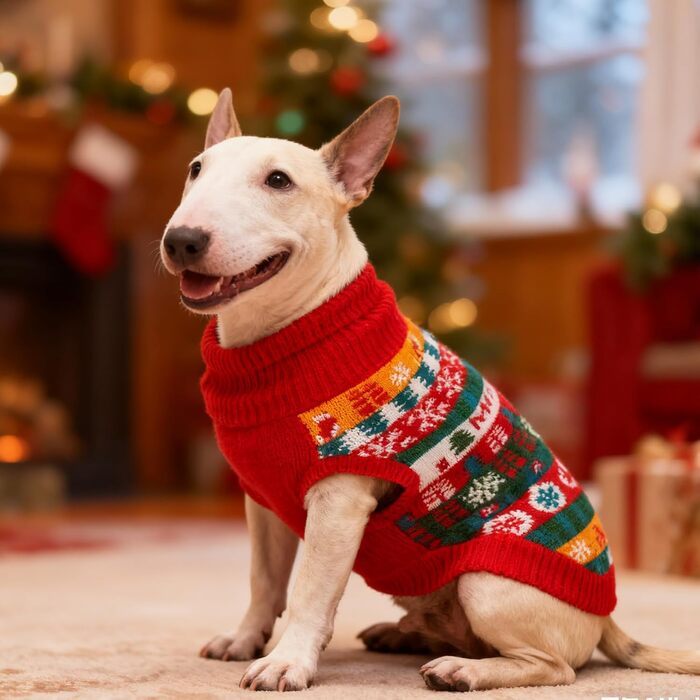 Пуловер для собак EXPAWLORER на Новий Рік: теплий, модний, для малих, середніх та великих собак, XL