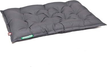 Ортопедичне собаче ліжко Doctor Bark Urban - для великих собак, 80x60 см, сірий колір, Made in Germany. Миється до 95°C.