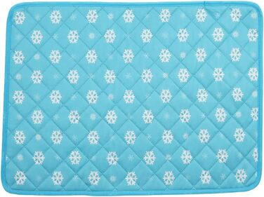 MISSMAO Кулмат для собак: прохолодна підстилка для собак, нековзна, самоохолоджуюча, миється. Підходить для собак та котів (70x55 см, блакитна)