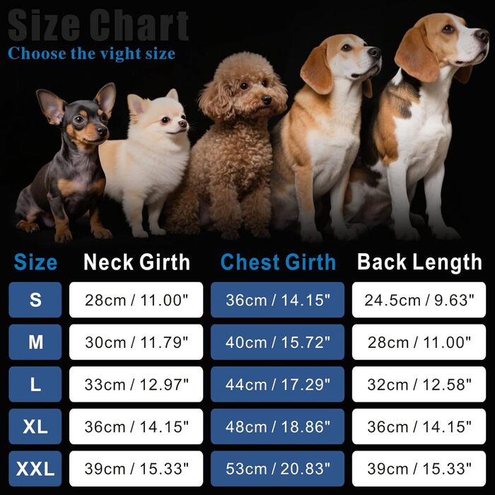 Зимова куртка для собак, вантажний дизайн, світловідбиваюча, водонепроникна жилетка для цуценят та собак середніх розмірів (M, Темно-синій)