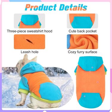 Теплий плед-жилет для собак BeautyZoo: флісова жилетка, тепла куртка для маленьких, середніх порід, з кільцем для повідка, зимовий дизайн (білий буффало-карто)