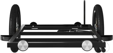 Причіп для собак, велосипедний причіп, причіп для джогінгу, чорний 122x53x28 см, сталь