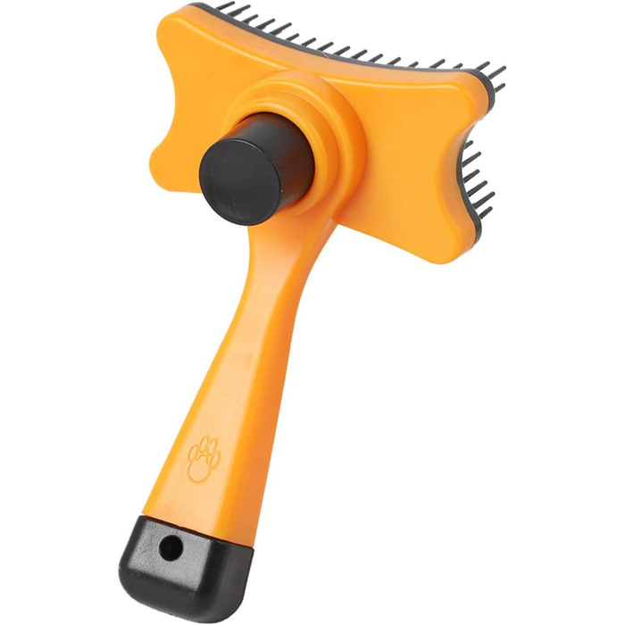 Щітка для собак та котів Pawstrip: самоочисна, для довгого та короткого волосся, 12x7.5 см, блакитна