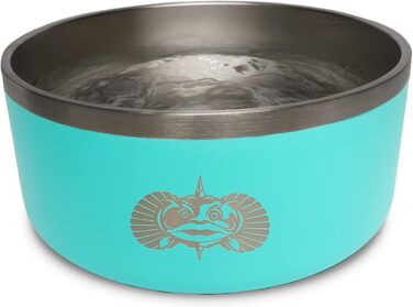 Toadfish миска для собак з подвійною ізоляцією, Smart-Grip, кришка, для корму та води, бірюзова