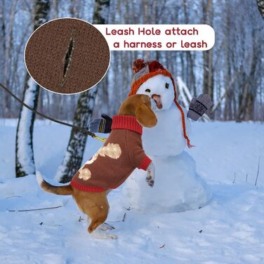 Теплий рожевий пуловер для собак на Новий рік з отвором для шлейки, для мопсів, французьких бульдогів, цвергшнауцерів, розмір L