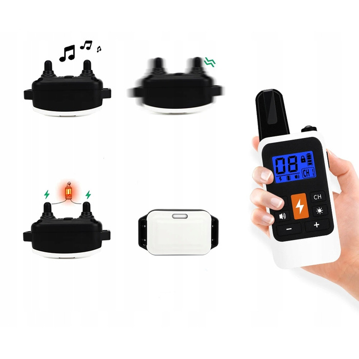 Електричний нашийник для дресирування собак з пультом дистанційного керування та великим радіусом дії